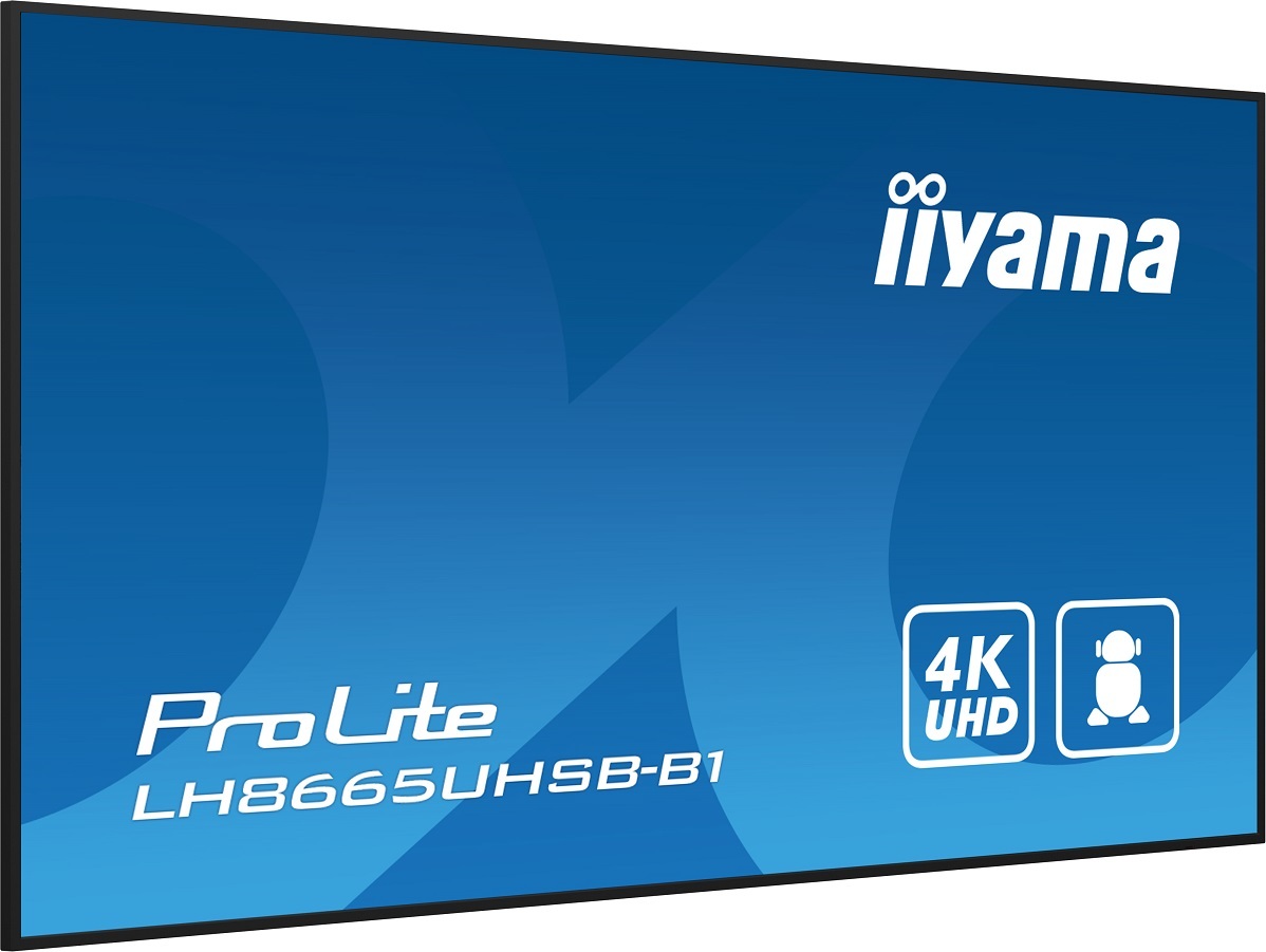 86" iiyama LH8665UHSB-B1:IPS,4K UHD,Android,24/7