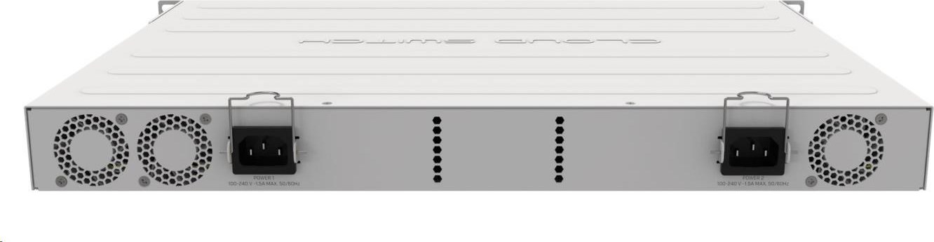 MikroTik Cloud Router Switch CRS354-48G-4S+2Q+RM, 650MHz CPU, 64MB, 1x10/100, 48xGLAN, 4xSFP+, 2xQSFP, vrátane. L5