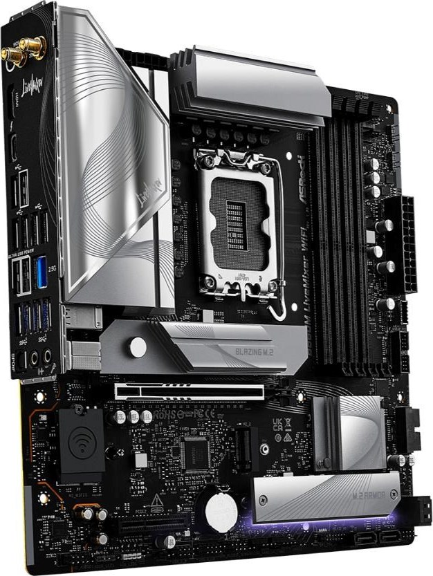 ASRock MB Sc LGA1851 B860M LiveMixer WiFi, Intel B860, 4xDDR5, 1xThunderbolt, 1xHDMI, WiFi, mATX