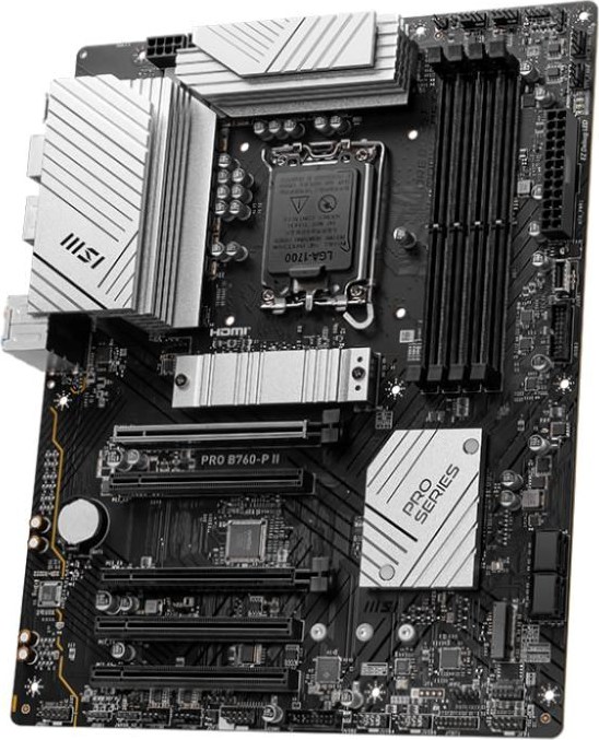 MSI MB Sc LGA1700 PRO B760-P II, Intel B760, 4xDDR5, 1xDP, 1xHDMI