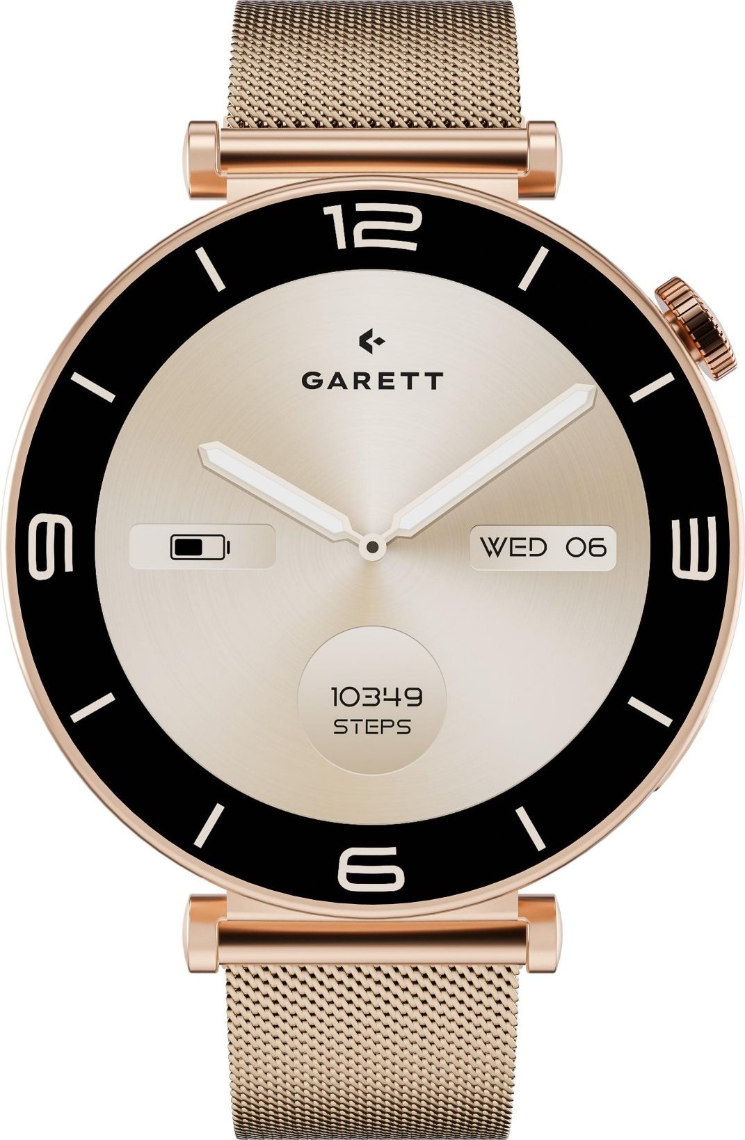 Garett Smartwatch ROSE zlatá, Mesh steel