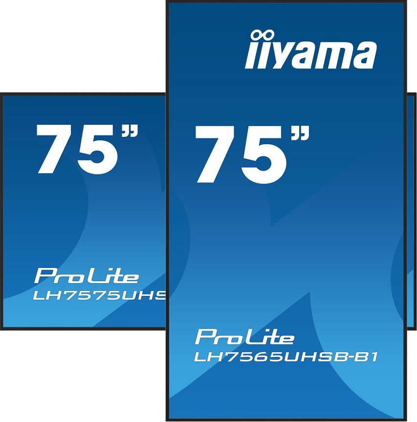 75" iiyama LH7565UHSB-B1:IPS,4K UHD,Android,24/7