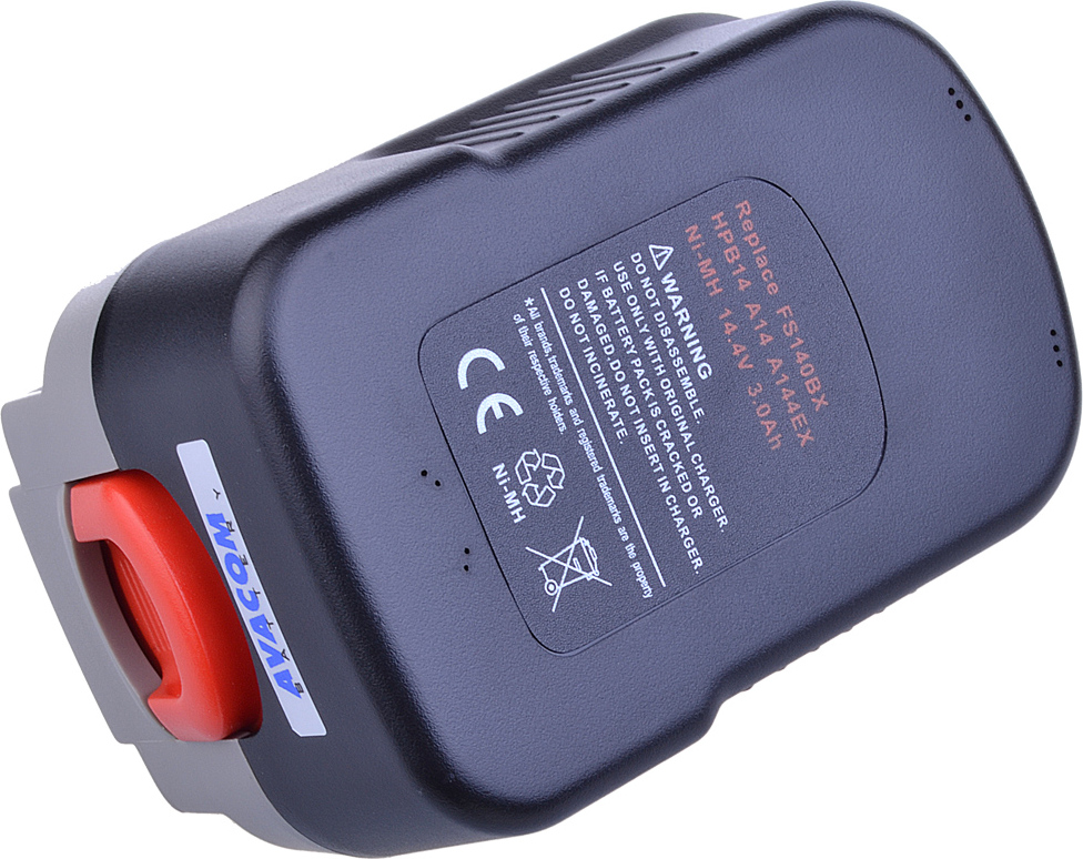 AVACOM batéria pre BLACK & DECKER A144, A1714 Ni-MH 14,4V 3000mAh, články PANASONIC