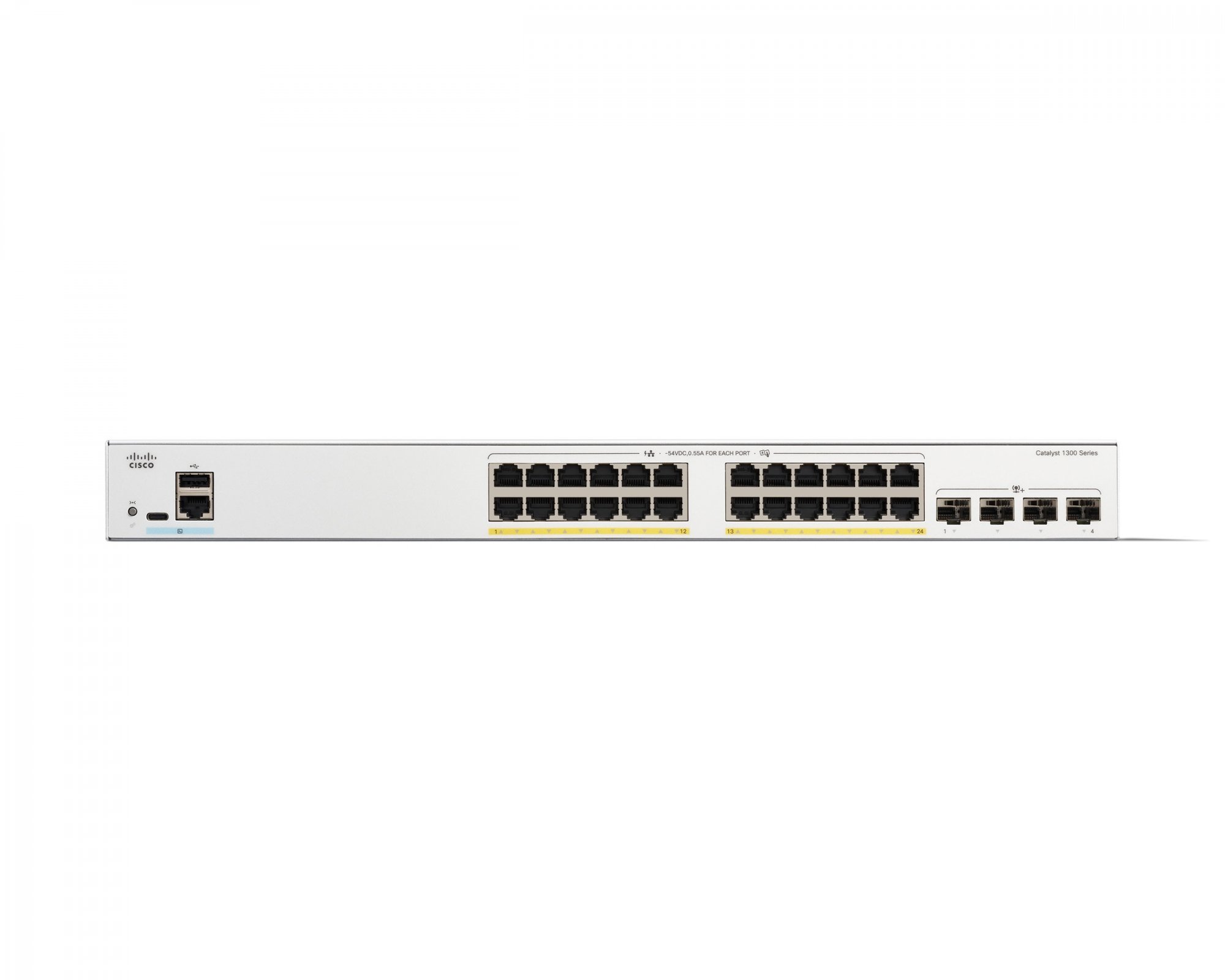 Cisco Catalyst switch C1300-24FP-4X (24xGbE,4xSFP+,24xPoE+,375W) - REFRESH
