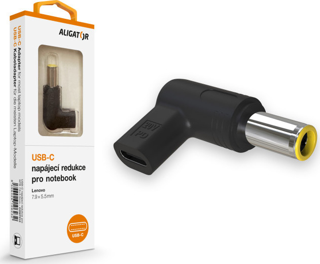 Aligator USB-C napájecí redukce 7,9 x 5,5 mm pro notebooky Lenovo