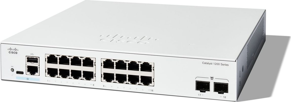 Cisco Catalyst switch C1200-16T-2G (16xGbE,2xSFP,fanless) - REFRESH