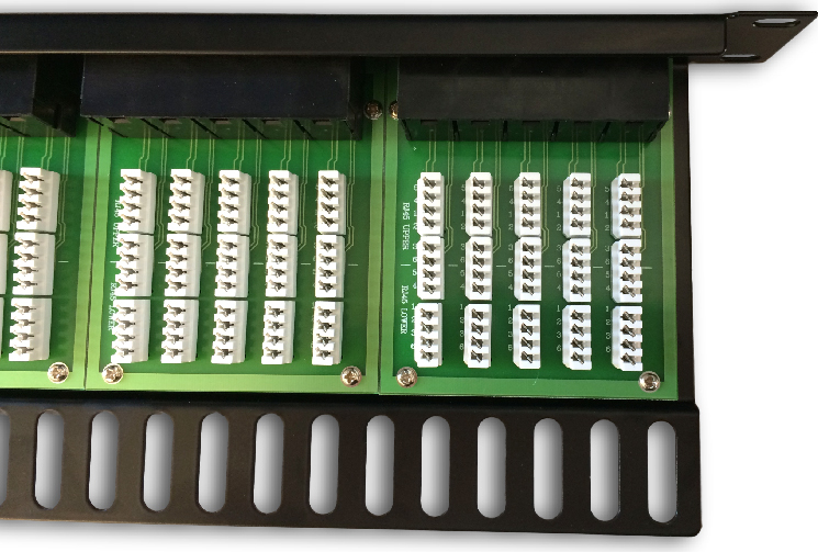 DATACOM Patch panel ISDN 50p.1U Integrovaný  BLACK, 19"