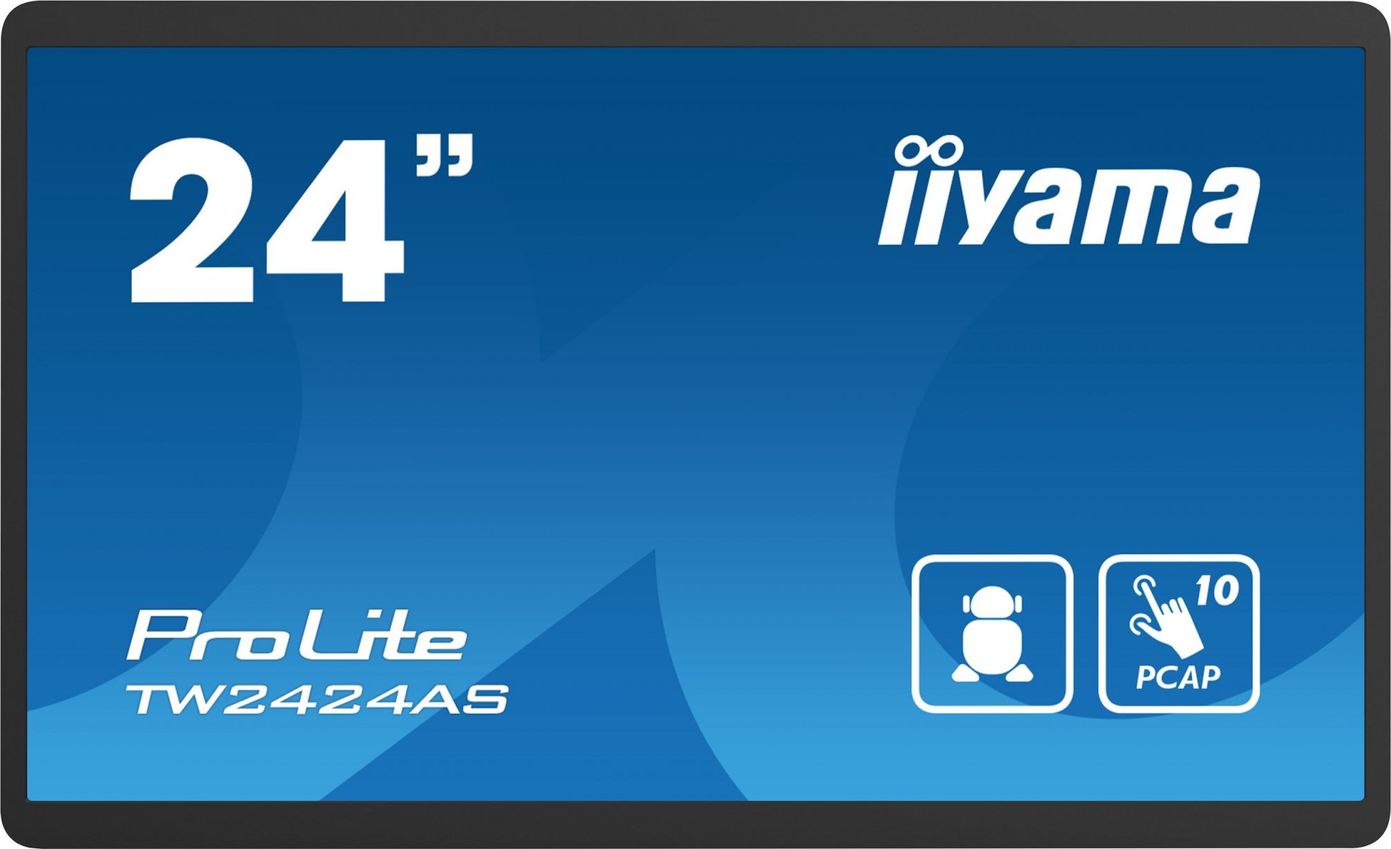iiyama ProLite TW2424AS-B1, Projected Capacitive, 10 TP, Full HD, USB, USB-C, Ethernet, Android, black