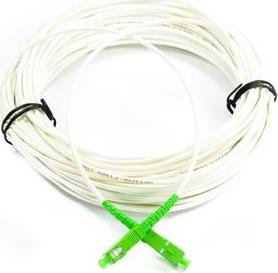OEM SC/APC - SC/APC simplex 9/125 SM 20m arm.bílý 3mm B3 LSZH