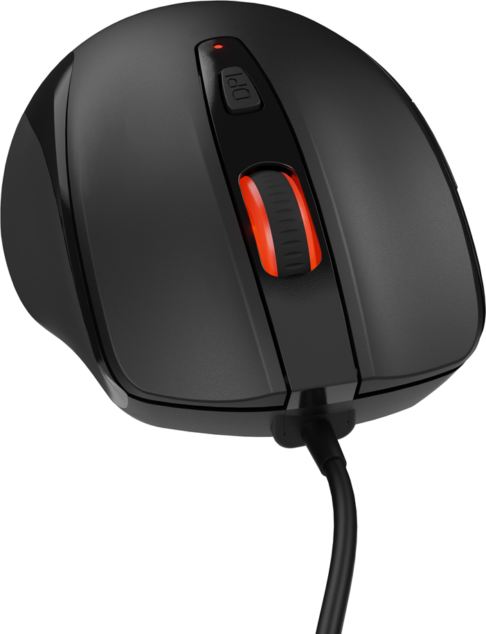 Natec optická myš PIGEON 2/4 000 DPI/Kancelářská/Optická/4 000 DPI/Drátová USB/Černá