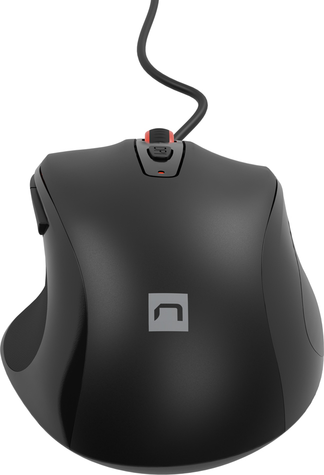 Natec optická myš PIGEON 2/4 000 DPI/Kancelářská/Optická/4 000 DPI/Drátová USB/Černá