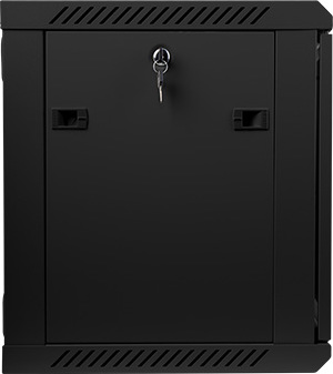 LANBERG Nástěnný rack 19'' 9U 600X450mm černý flat pack