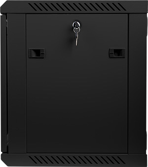 LANBERG Nástěnný rack 19'' 9U 600X450mm černý flat pack