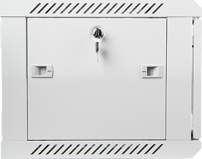 LANBERG Nástěnný rack 19' 6U 600X450mm šedý flat pack