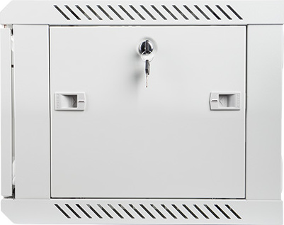 LANBERG Nástěnný rack 19' 6U 600X450mm šedý flat pack
