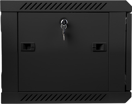 LANBERG Nástěnný rack 19'' 6U 600X450mm černý flat pack