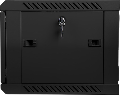 LANBERG Nástěnný rack 19'' 6U 600X450mm černý flat pack