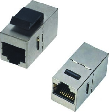 DATACOM Spojka panel STP 2 x RJ45 (8p8c) Cat6,přímá,plast