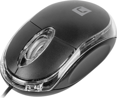 Natec optická myš VIREO 2/1000 DPI/Kancelářská/Optická/1 000 DPI/Drátová USB/Černá