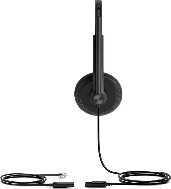 Yealink YHS34 Lite Dual náhlavní souprava na obě uši s QD-RJ9 konektory