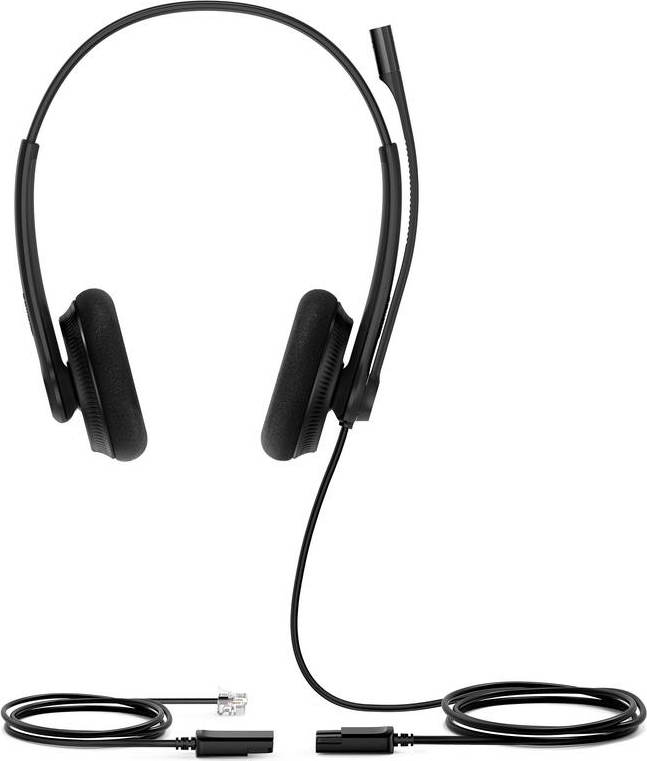 Yealink YHS34 Lite Dual náhlavní souprava na obě uši s QD-RJ9 konektory