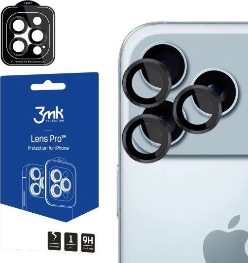 3mk Lens Protection Pro Black pro Apple iPhone 17 Pro /17 Pro Max