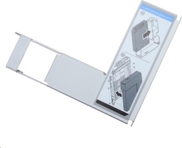 DELL redukcia z rámčeku/ rámeček 3,5" na 2,5" SATA/SAS HDD do PowerEdge (Y004G 0Y004G N6RRK 0N6RRK WWGPK 09W8C4 9W8C4)