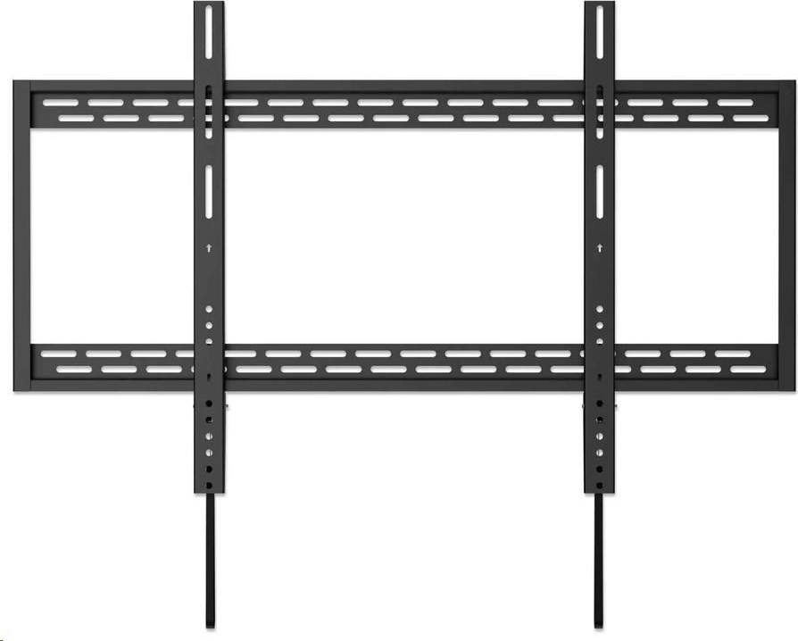 MANHATTAN nástěnný držák TV (60" to 100"), Heavy-Duty Low-Profile Large-Screen TV Wall Mount, pevný, tenký design, černá