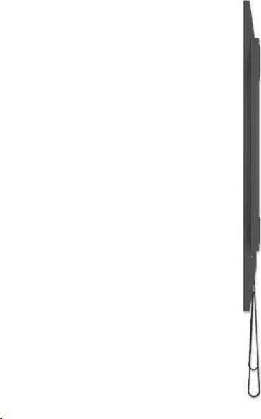MANHATTAN nástěnný držák TV (60" to 100"), Heavy-Duty Low-Profile Large-Screen TV Wall Mount, pevný, tenký design, černá
