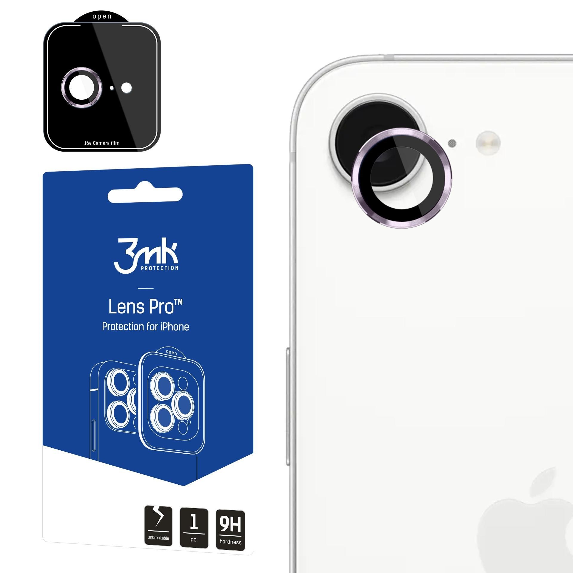 3mk Lens Protection Pro Purple pro Apple iPhone 16E / iPhone 17E