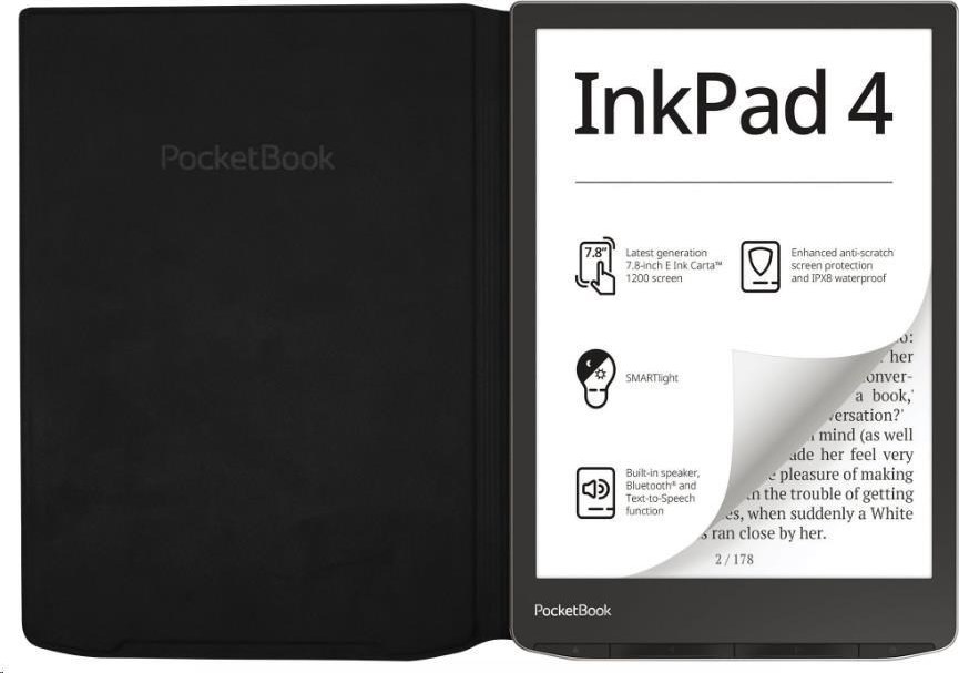 POCKETBOOK pouzdro Flip pro InkPad Color3, InkPad 4, černé