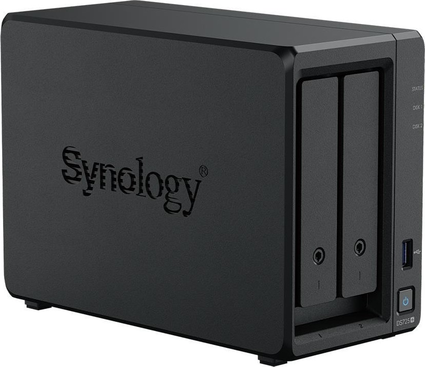 Synology DS725+ DiskStation (2C/RyzenR1600/2,6-3,1GHz/4GBRAM/2xSATA/2xM.2/1xUSB3.2/1x2,5GbE/1xGbE/1xUSB-C)