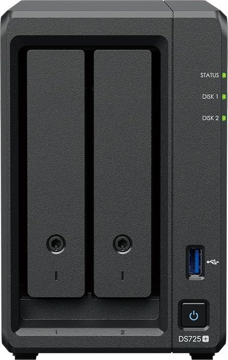 Synology DS725+ DiskStation (2C/RyzenR1600/2,6-3,1GHz/4GBRAM/2xSATA/2xM.2/1xUSB3.2/1x2,5GbE/1xGbE/1xUSB-C)