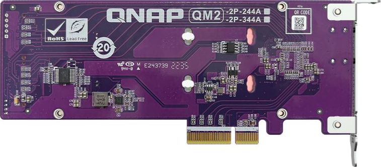 QNAP QM2-2P-344A rozšiřující karta 2xM.2 NVMe 2280/22110 PCIe Gen3x4 pro PC i NAS