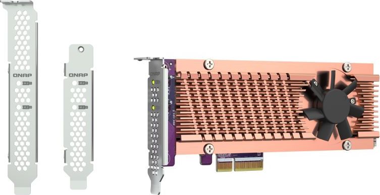 QNAP QM2-2P-344A rozšiřující karta 2xM.2 NVMe 2280/22110 PCIe Gen3x4 pro PC i NAS