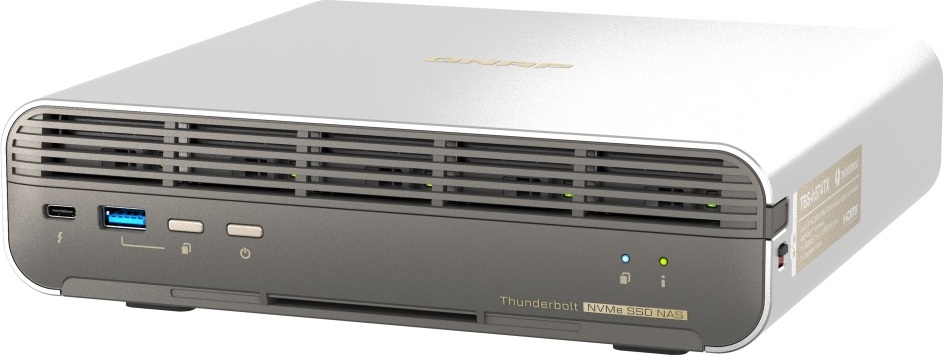 QNAP TBS-h574TX-i5-16G (12core, 16GB RAM, 5x E1.S/M.2 slot, 1x 2,5GbE, 1x 10GbE, 2x Thunderbolt 4)