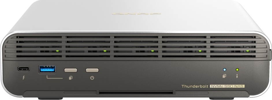 QNAP TBS-h574TX-i5-16G (12core, 16GB RAM, 5x E1.S/M.2 slot, 1x 2,5GbE, 1x 10GbE, 2x Thunderbolt 4)