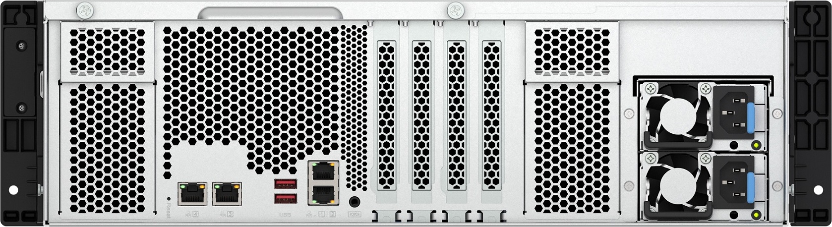 QNAP TS-h1677AXU-RP-R7-32G (8C/AMDRyzen77000/5,3GHz/32GBRAM/16xSATA/2xM.2/2x2,5GbE/2x10GbE/2xUSB3.2/3xPCIe/RP)