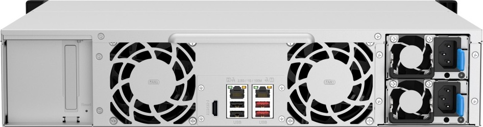 QNAP TS-1264U-RP-8G (4core 2,9GHz, 8GB RAM, 12x SATA, 2x 2,5GbE, 1x PCIe, 1x HDMI, 4x USB, 2x zdroj)