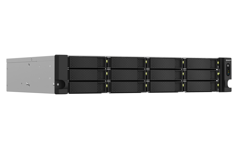 QNAP TS-1264U-RP-8G (4core 2,9GHz, 8GB RAM, 12x SATA, 2x 2,5GbE, 1x PCIe, 1x HDMI, 4x USB, 2x zdroj)