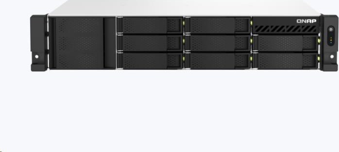 QNAP TS-873AeU-RP-4G (4C/RyzenV1500B/2,2GHz/4GBRAM/8xSATA/2xM.2/2x2,5GbE/4xUSB3.2/1xPCIe/RP)