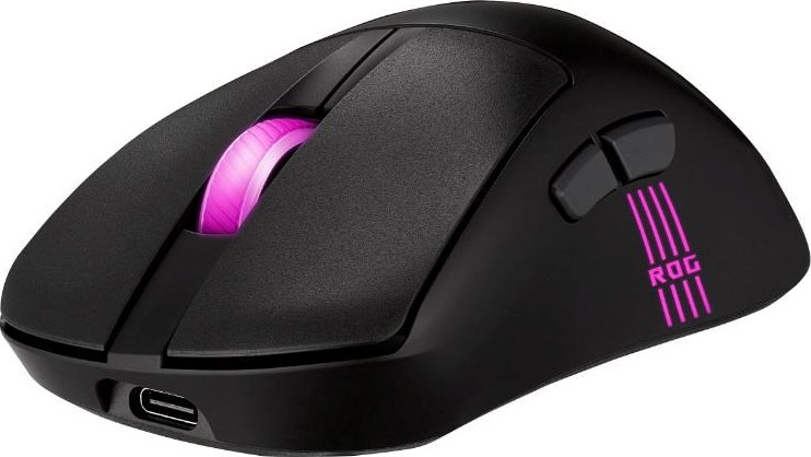 ASUS myš ROG Keris II Origin, bezdrátová herní myš, černá