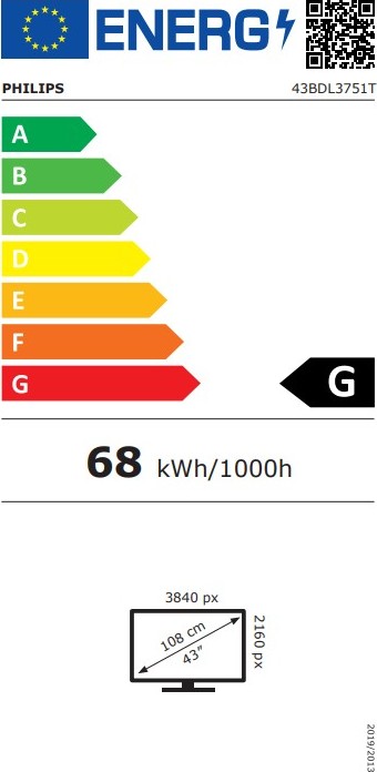 43" D-LED Philips 43BDL3751T-UHD,450c,PCap,24/7