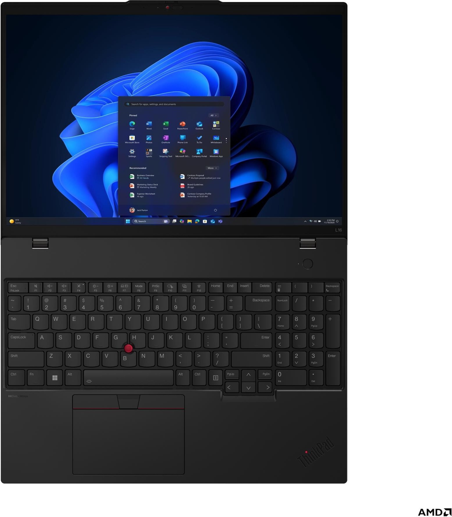 LENOVO NTB ThinkPad L16 G2 - Ryzen™ 5 PRO 215,16" WUXGA IPS,16GB,512SSD,HDMI,AMD Radeon™ 740M,W11P,3Y Onsite