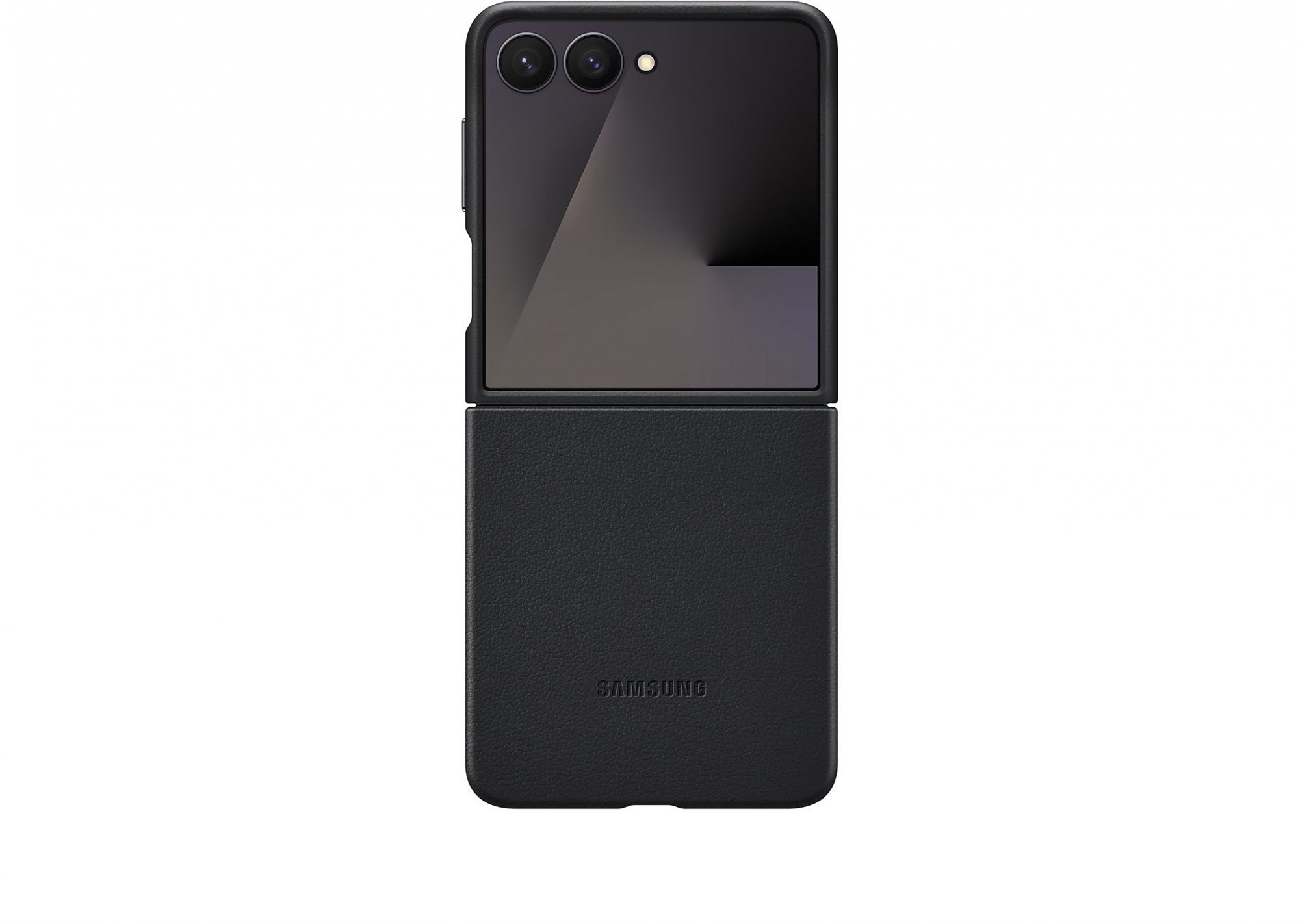 Samsung Ochranný kryt z veganské kůže Flip7 Black