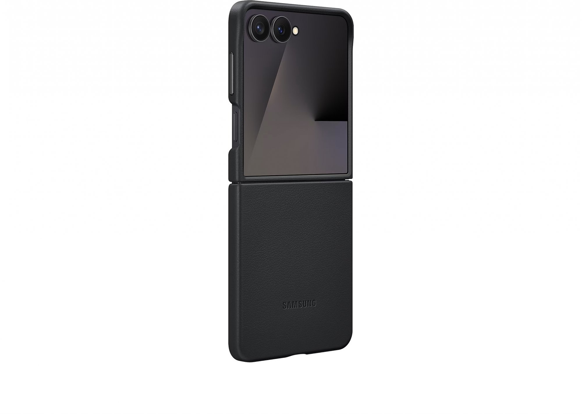 Samsung Ochranný kryt z veganské kůže Flip7 Black