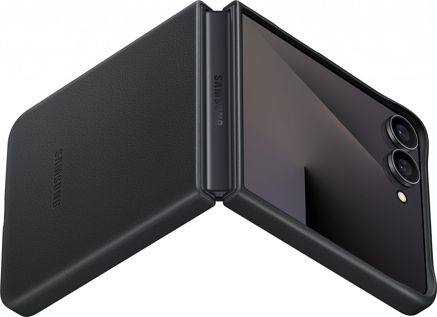 Samsung Ochranný kryt z veganské kůže Flip7 Black
