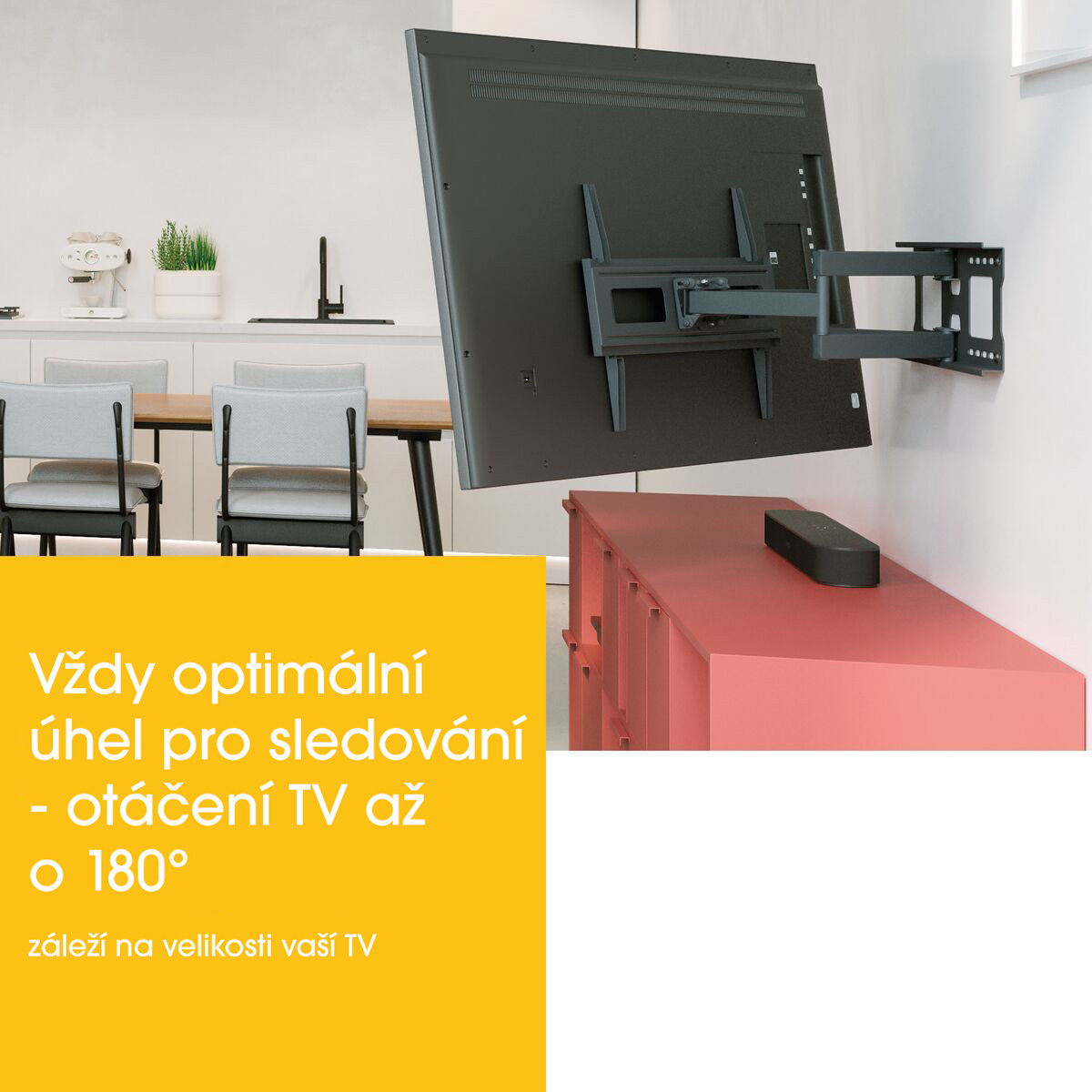 VOGELS Vogel's MA4040, dvojité TV rameno se 4 klouby pro 40-77", 35 kg