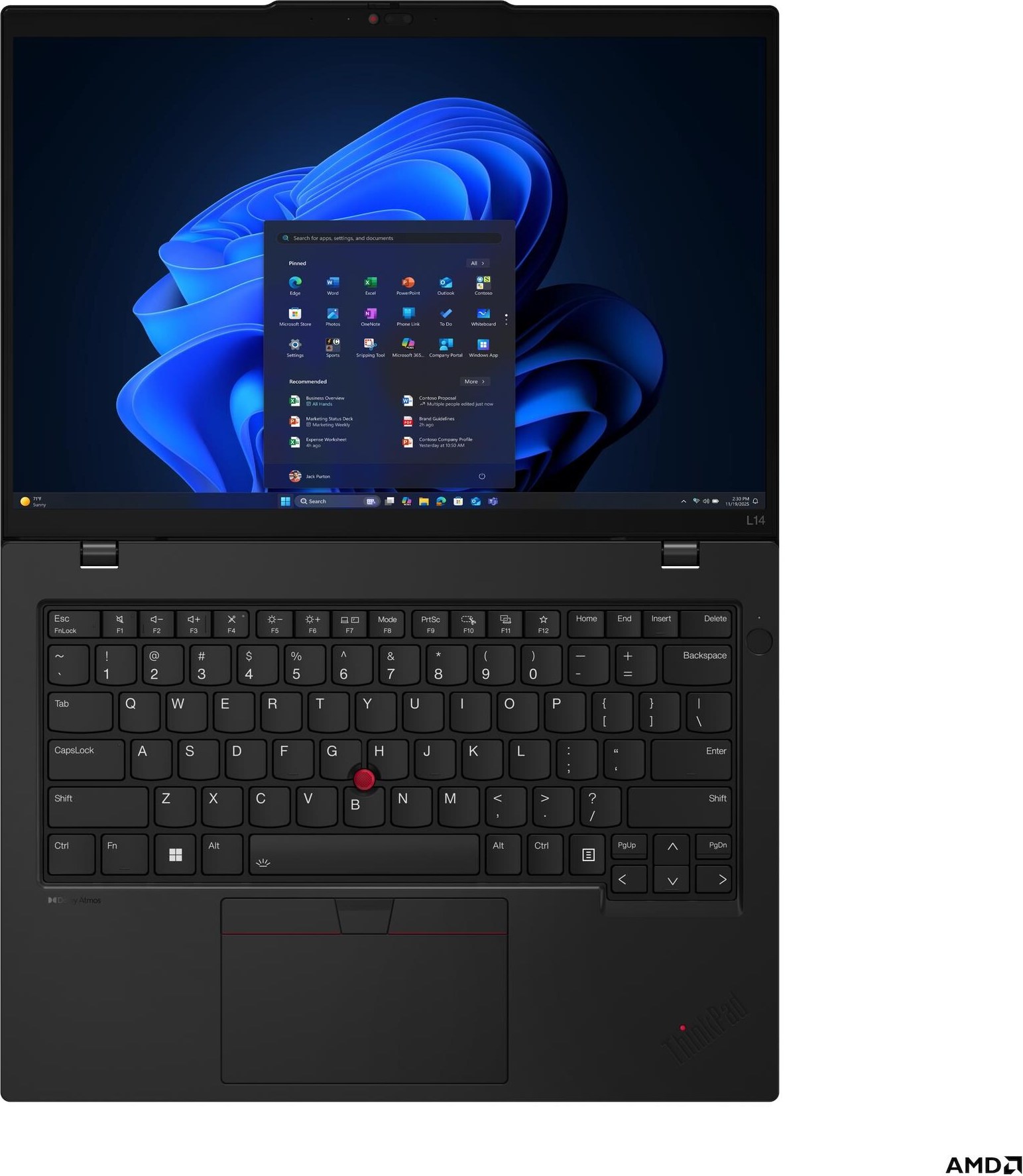 LENOVO NTB ThinkPad L14 G6 - Ryzen™ 7 PRO 250,14" WUXGA IPS,32GB,1TSSD,HDMI,AMD Radeon™ 780M,W11P,3Y Onsite