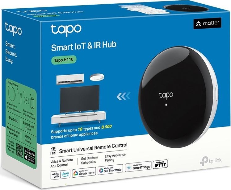 TP-Link Tapo H110 WiFi Chytrý infračervený IoT hub Tapo (2,4GHz, BT, Matter certified)